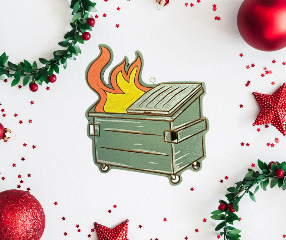 Dumpster Fire Ornament
